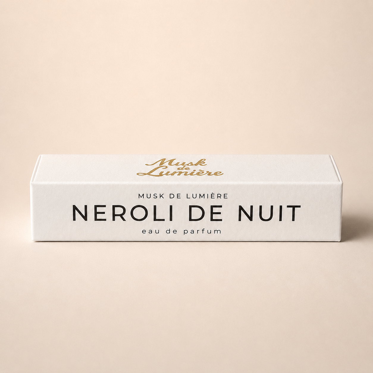 Néroli de Nuit eau de parfum bottle and pink coffret, Musk de Lumière