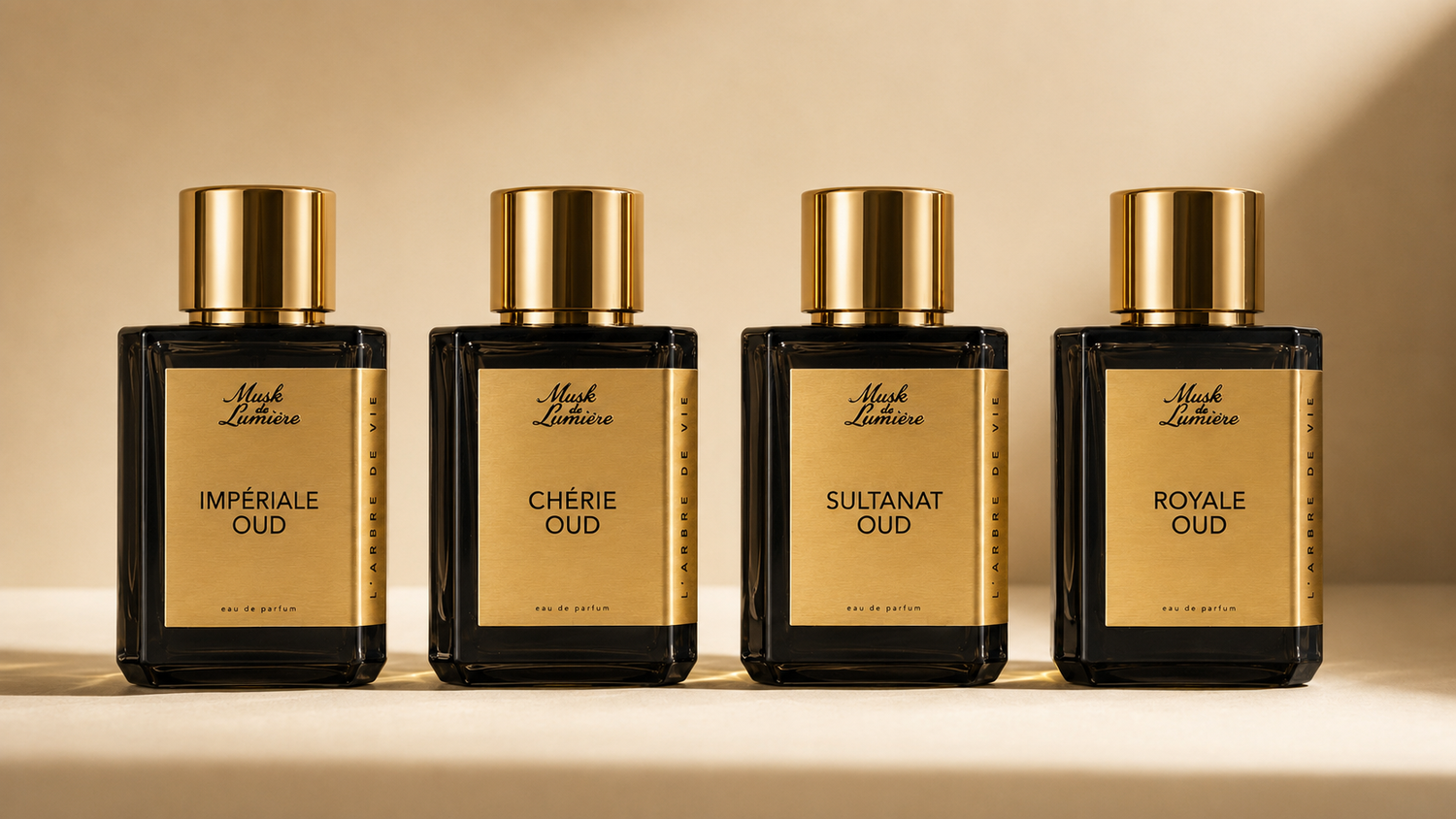 Les Racines — the four gold-label oud chapters of L'Arbre de Vie by Musk de Lumière